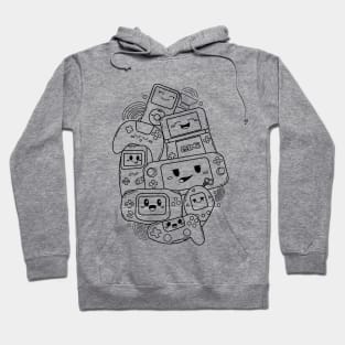 Gamepad doodle illustration Hoodie